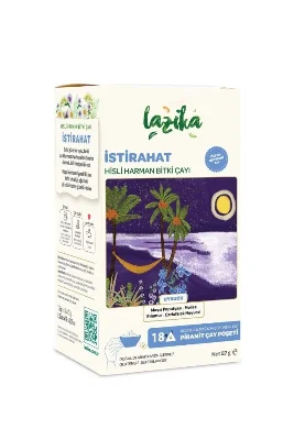 Hisli Harman İstirahat Bitki Çayı 18'li PLA Poşet - Papatya, Melisa, Ihlamur, Çarkıfelek Çiçeği