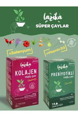Süper Çay Seti ( Prebiyotik, Peptid Kolajen Yeşil Çay)