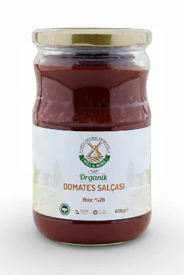 Organik Tuzsuz Domates Salçası 650 g