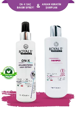 ON-X Saç Spreyi -Argan Keratin Şampuan - ON-X Hair Spray -Shampoo