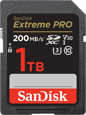 Sandisk Extreme Pro 1 TB  200 Mb/sn  SD Hafıza Kartı
