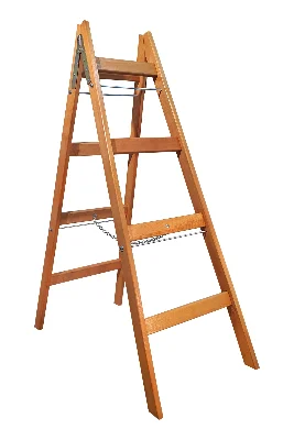 A Tipi Ahşap Merdiven 4+4 Basamaklı