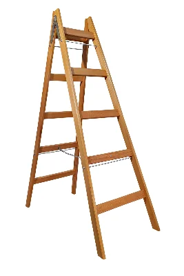 A Tipi Ahşap Merdiven 5+5 Basamaklı