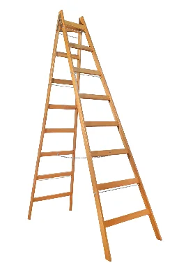 A Tipi Ahşap Merdiven 8+8 Basamaklı
