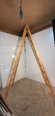 A Tipi Ahşap Merdiven 10+10 Basamaklı