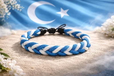 Mavera Doğu TürkistanTemalı Erkek Kadın Örgü Bileklik