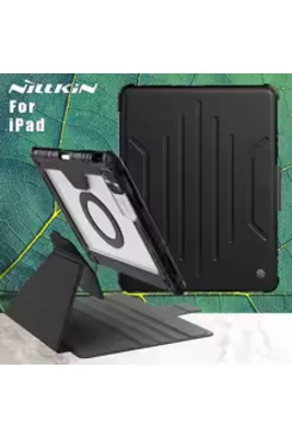 NİLLKİN Apple İpad Air 11inç M2/m3 Air 4/5.nesil 10.9 Kalemlikli Standlı DüşmeyeDayanıklı Kılıf