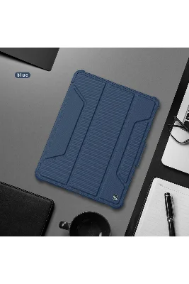 NİLLKİN Apple İpad Air 11inç 2024 Air 4/5.nesil 10.9 Kalemlikli Standlı DüşmeyeDayanıklı Kılıf