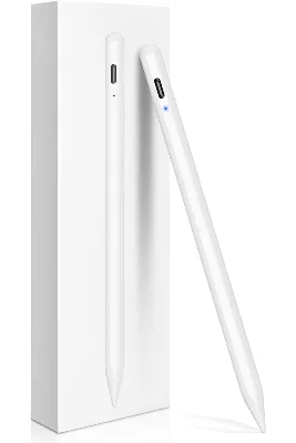 İpad Için Uyumlu Avuç içi Reddetmeli Dokunmatik Kalem Capacitive Active Stylus(3 Adet YEDEK UÇ)