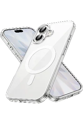 Apple iPhone 17 uyumlu Magsafe Şarj Özellikli Şeffaf Sert PC SARARMAZ Telefon Kılıfı
