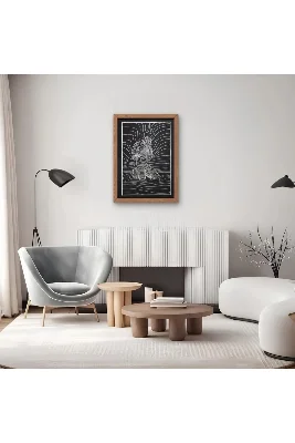 Optik Lin'e Art İllüstrasyon Nakış işleme Tablo