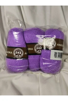 ANGORA Lila El Örgü İpi (3 Adet) - Renk: 056