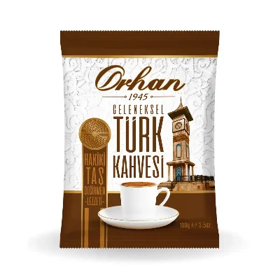 Orhan Türk Kahvesi 100 gr – Taş Değirmen Öğütülmüş Geleneksel Türk Kahvesi