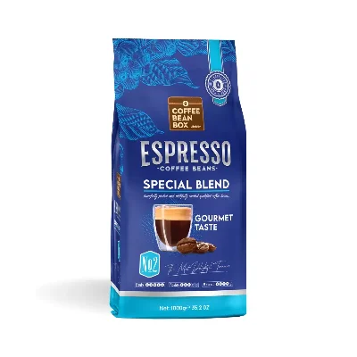 CoffeeBeanBox Special Blend Espresso Çekirdek Kahve 1 Kg – Gourmet Taste (Moka Pot İçin Öğütülmüş)