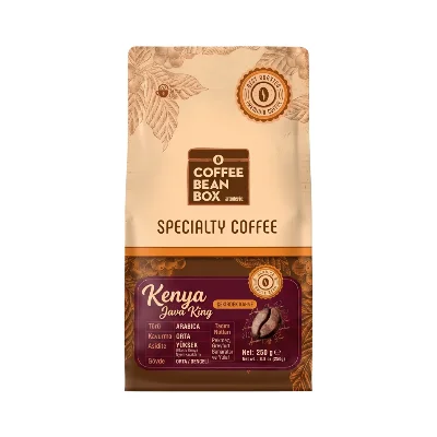 CoffeeBeanBox Kenya Java King Nyeri AB Kavrulmuş Çekirdek Kahve 250 gr (Filtre Kahve İçin Öğütülmüş)