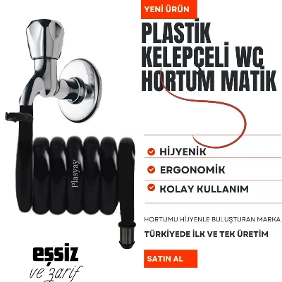 Plasyay Spiral Taharet Wc Hortum Matik 100 Cm