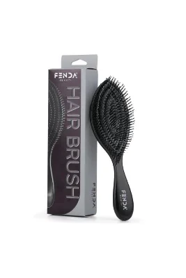 Profesyonel 4 Pinli Spiral Siyah Saç Fırçası FNDFPRO00006BL