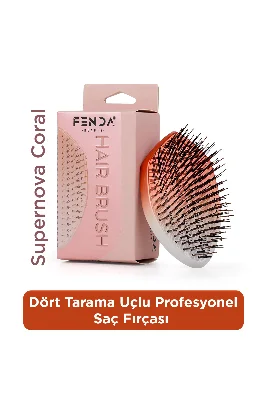Profesyonel 4 Pinli Oval Turuncu Saç Fırçası FNDFPRO00002OR