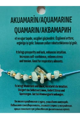 Aquamarine İpli Bİleklik