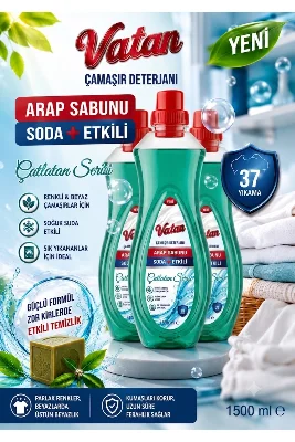 🔥 Arap Sabunlu + Soda Plus Çamaşır Deterjanı 3’lü Avantaj Paketi