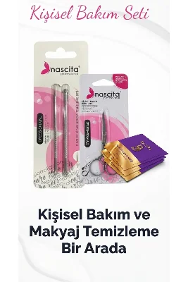 Siyah Nokta Temizlik Seti Ve Kaş Makası