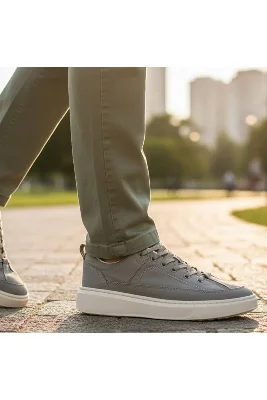 Bej Paraşüt Comfort Ortopedik Hafif Günlük-Spor Ayakkabı