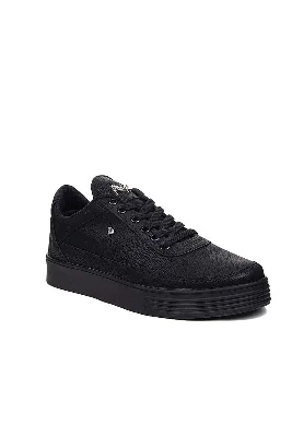 Siyaha Beyaz ve Siyaha Siyah Erkek Sneaker Ayakkabı