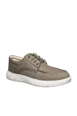 Siyah ve Kum Rengi Keten Hafif ve Rahat Erkek Sneaker Ayakkabı