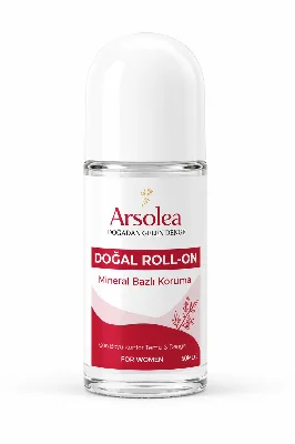 Ter Kokusu Önleyici / Doğal Roll-On Deodorant Kadın / 24 Saat Etkili / Tüm Cilt Tipleri
