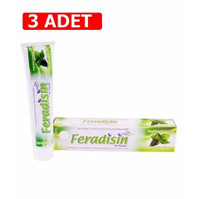[Kampanya] Feradisin Diş Macunu Nane Ferahlığı 75 Ml (3 Adet)