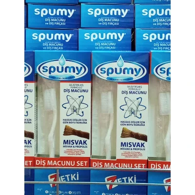 Spumy Diş Macunu Misvak &Propolis 100 Gr (Diş Fırçası Hediyeli)