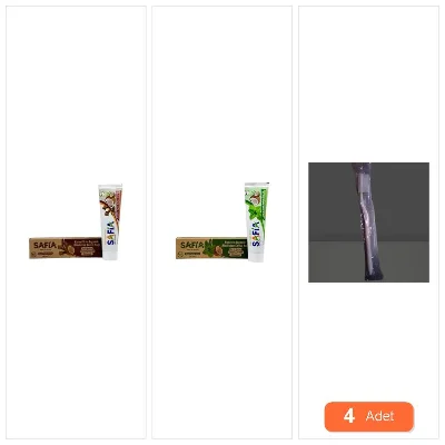 [Kampanya] Safia Organik Karanfil + Nanel Diş Macunu 100 Ml + Spumy Tekli Diş Fırçası (Orta Sert) (4 Adet)