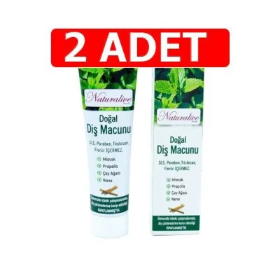 [Kampanya] Naturalive Doğal Diş Macunu 140 Gr (2 Adet)