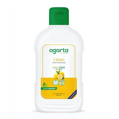 Agarta Doğal Krem Etkili Sıvı Sabun Limon 1500 Ml