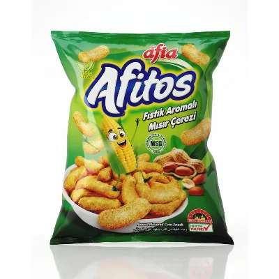 Afia Afitos Yer Fıstıklı Aromalı Mısır Çerezi 50 Gr