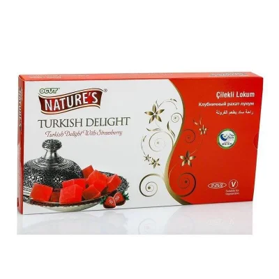 Öğüt Çilekli Lokum 450 Gr