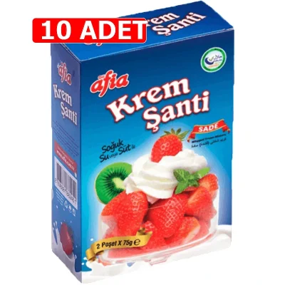[Kampanya] Afia Krem Şanti Sade 75 Gr (2'li Paket) (10 Adet)