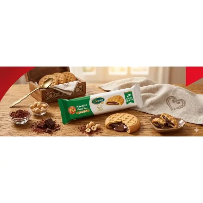 Tatarası Kakaolu Kremalı Sade Bisküvi 40 Gr
