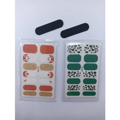 Kendinden Yapışkanlı Nail Sticker 2 Paket Tırnak Stickeri Takma Yapışkanlı Oje TavşanDesen