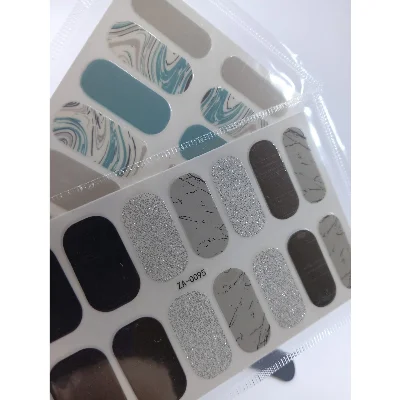 Kendinden Yapışkanlı Nail Sticker 2 Paket Tırnak Stickeri Takma Yapışkanlı Oje 2'li Set