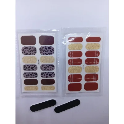 Kendinden Yapışkanlı Nail Sticker 2 Paket Tırnak Stickeri Takma Yapışkanlı Oje Set