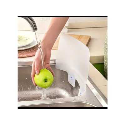 1 Adet Mutfak Lavabo Su Bariyeri Tava Yağ Tencere Bariyeri Su Sıçratmaz Lavabo Bariyer