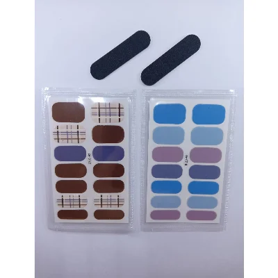 Kendinden Yapışkanlı Nail Sticker 2'li Tırnak Stickeri Takma Yapışkanlı Oje