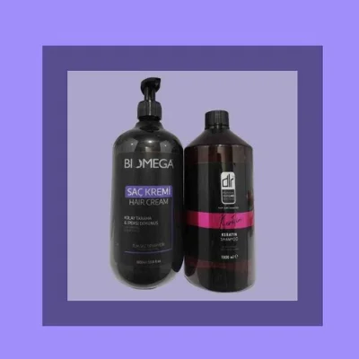 Saç kremi ve keratin şampuan