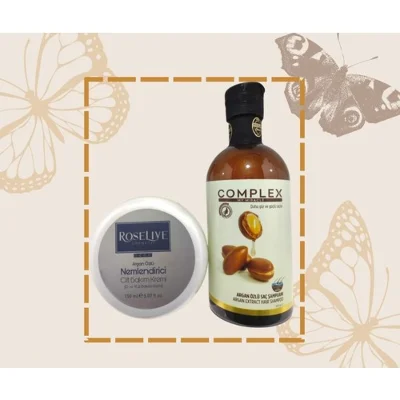 Argan özlü krem + Argan özlü şampuan