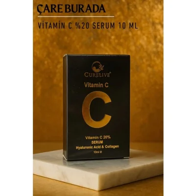 Curelive - %20 C Vitamini Serum 10 Ml (Hyaluronik Asit & Kolajen)