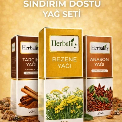Sindirim Dostu Yağ Seti (Anason Yağı 20 Ml, Rezene Yağı 20 Ml, Tarçın Yağı 20 Ml)