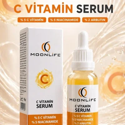 Moonlife - C Vitamini Serum (%5 C Vitamini & %5 Niacinamide & %2 Arbutin)