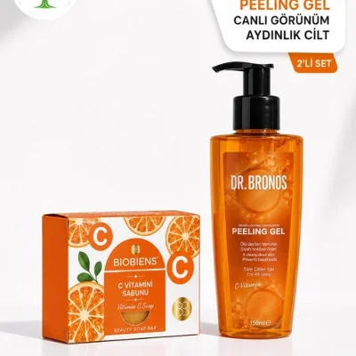 DR.BRONOS C Vitamin Peeling Jel 150 ml & Biobiens C Vitamini Sabun