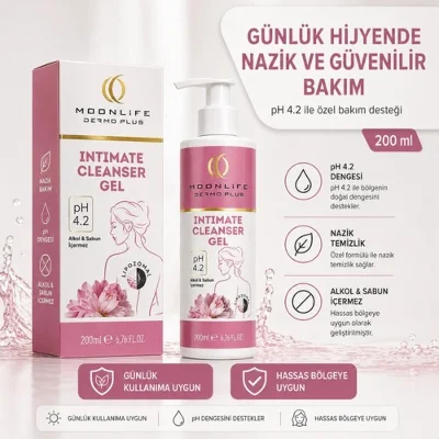 ÇareBurada Dermo Plus İntim Jel Intimate Cleanser Jel 200 ml - Hassas Bölge İçin Nazik ve Günlük Bakım